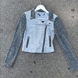 Crop top moto jacket
